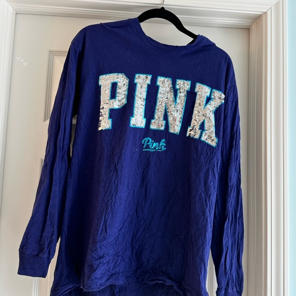 PINK sequin long sleeve tshirt - Picture 6 of 6